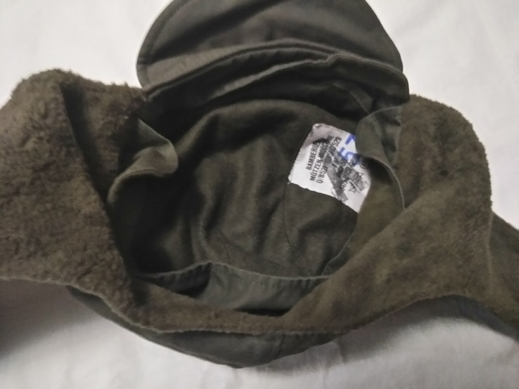 Czapka zimowa oliwa Bundeswehr. Czapka-ushanka Olive Bundeswehrze r. 58 (lot nr 7), numer zdjęcia 8