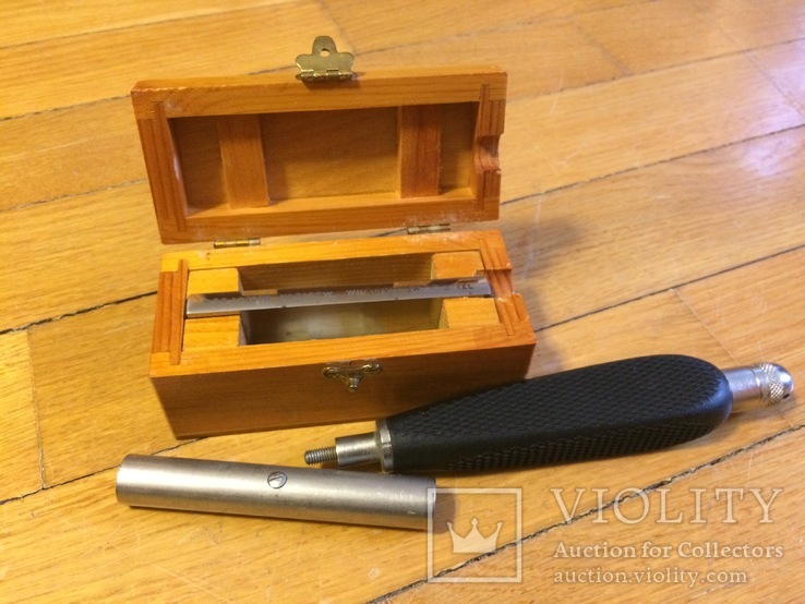 Медицинский инструмент нож хирургический Wilkinson London в футляре, фото №2