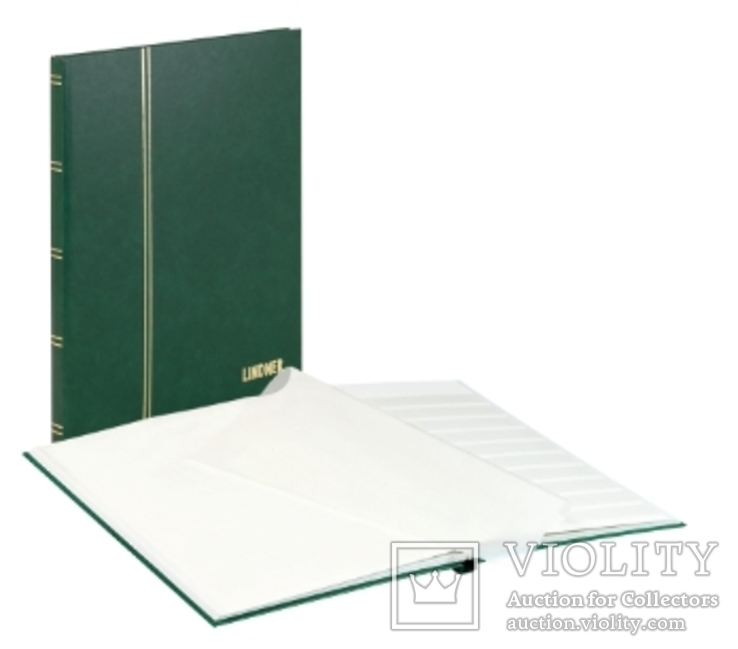 Кляссер серии Standard с 16 белыми страницами 230mm Х 305mm Х 15mm. 1160 - G. Зелёный., фото №3