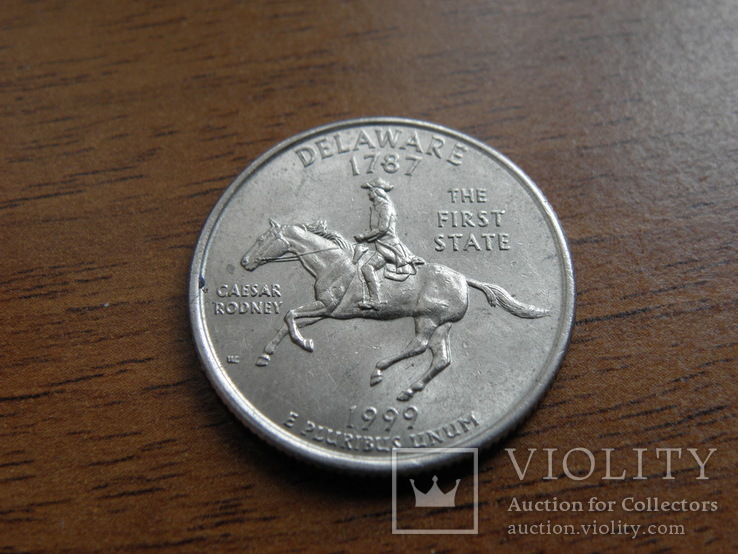 25 центов США 1999 квотер Делавер