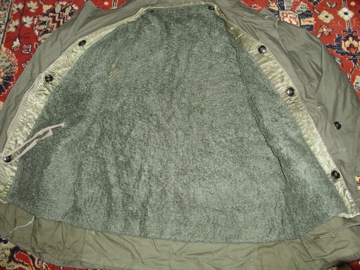 ® Оригинальная зимняя военная куртка олива с подстёжкой армии Греции, photo number 5