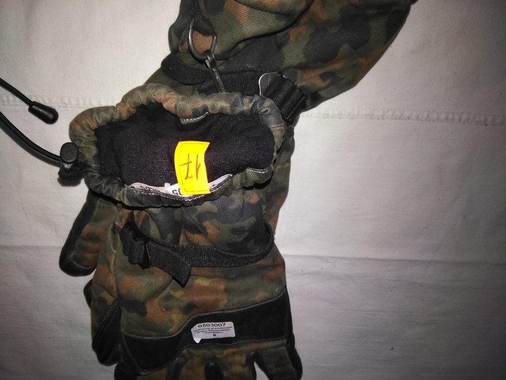 Зимние перчатки flecktarn армии Bundeswehr (Германия). Перчатки зима Бундес р.9 (лот №17), фото №3