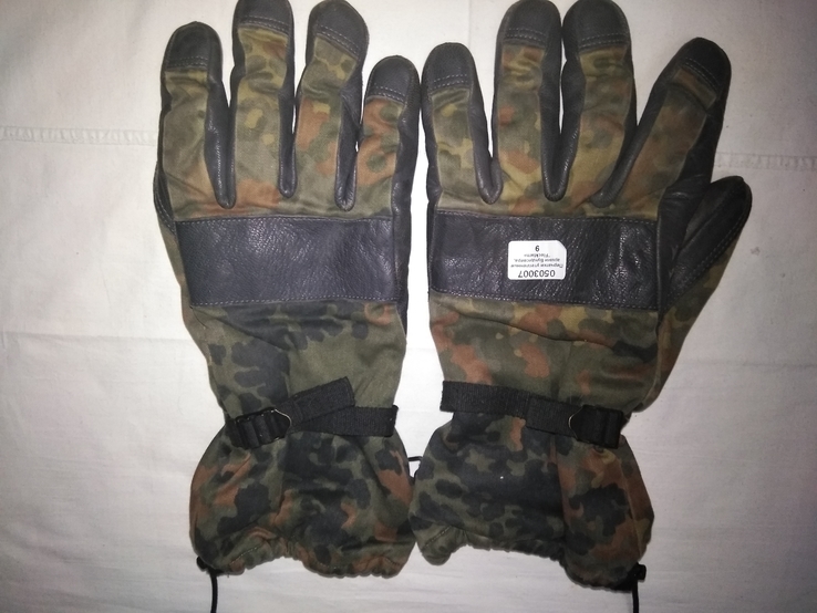 Зимние перчатки flecktarn армии Bundeswehr (Германия). Перчатки зима Бундес р.9 (лот №17), фото №2