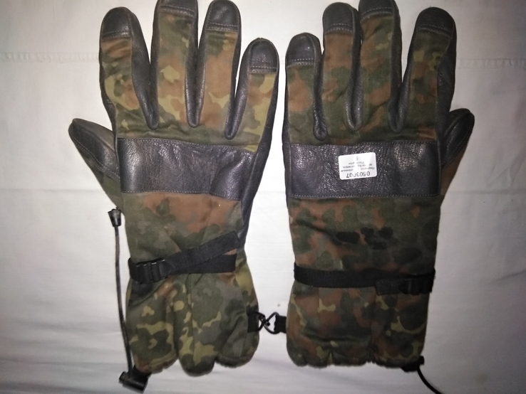 Зимние перчатки flecktarn армии Bundeswehr (Германия). Перчатки зима Бундес р.9, фото №2