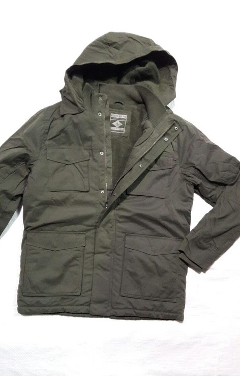 Парка олива новая. Куртка зимняя REGULAR FIT с капюшоном на флисе. Размер XL, фото №2