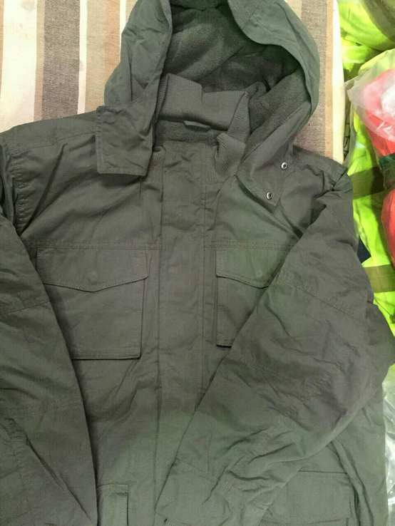Парка олива новая. Куртка зимняя REGULAR FIT с капюшоном на флисе. Размер XL, фото №3