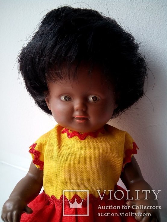 Кукла негритянка черепашка Schildkrot 18см ГДР, фото №6
