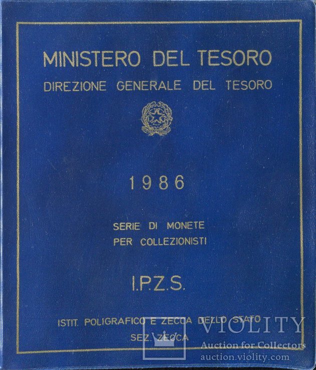 Италия 1986 Официальный набор UNC Донателло, фото №4