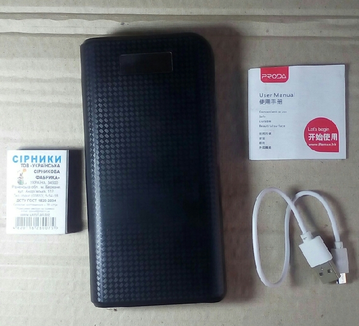 Универсальная мобильная батарея Power Bank Proda.Power Box 30000 mAh .Оригинал, photo number 2