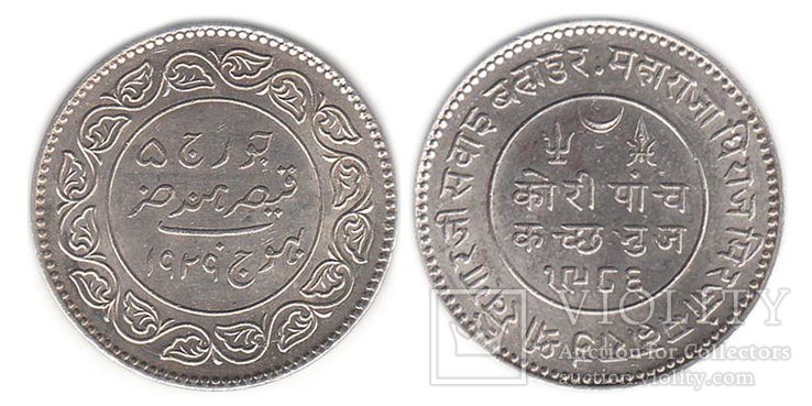 Индия , Катч (Кач) 5 кори 1929 (VS1986)