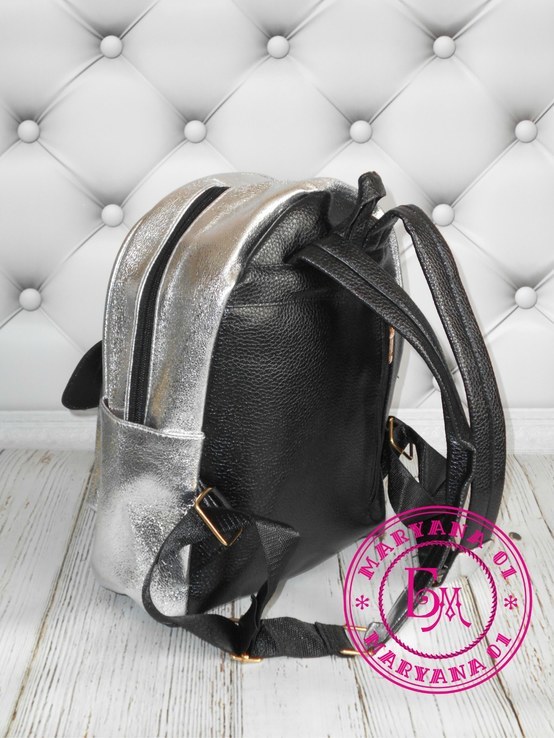 Модный серебряный рюкзак, фото №8