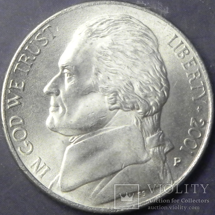 5 центів США 2001 P