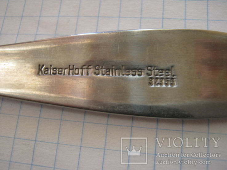 Вилка KaiserHoff Stainless Steel 32955, фото №5