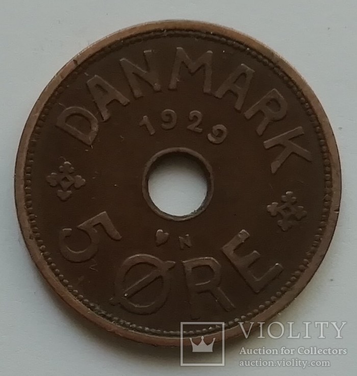 Дания 5 оре 1929 г.