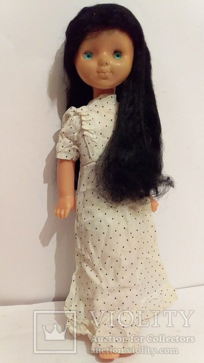 Кукла паричковая брюнетка СССР, фото №2