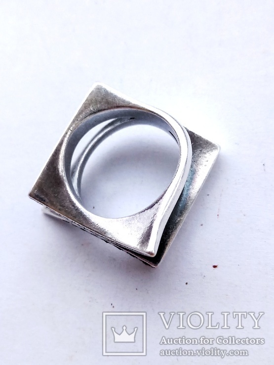 Кольцо  Серебро с камнями,17 размер, 9,1 г, фото №6