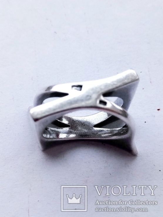 Кольцо  Серебро с камнями,17 размер, 9,1 г, фото №7