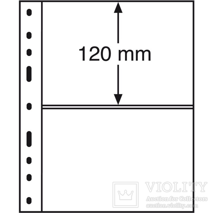 Лист OPTIMA Classic для 2-х банкнот 180 x 120 mm