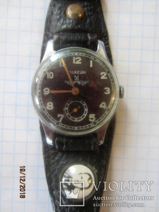 Часы победа штурманские ремешок  Юрий Гагарин 1957, фото №2
