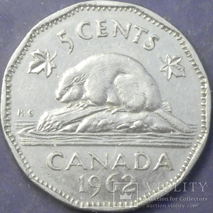 5 центів Канада 1962, фото №2