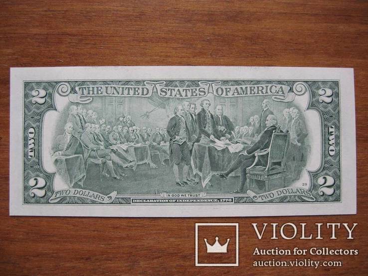2 доллара с номером 1992-01-10, фото №3