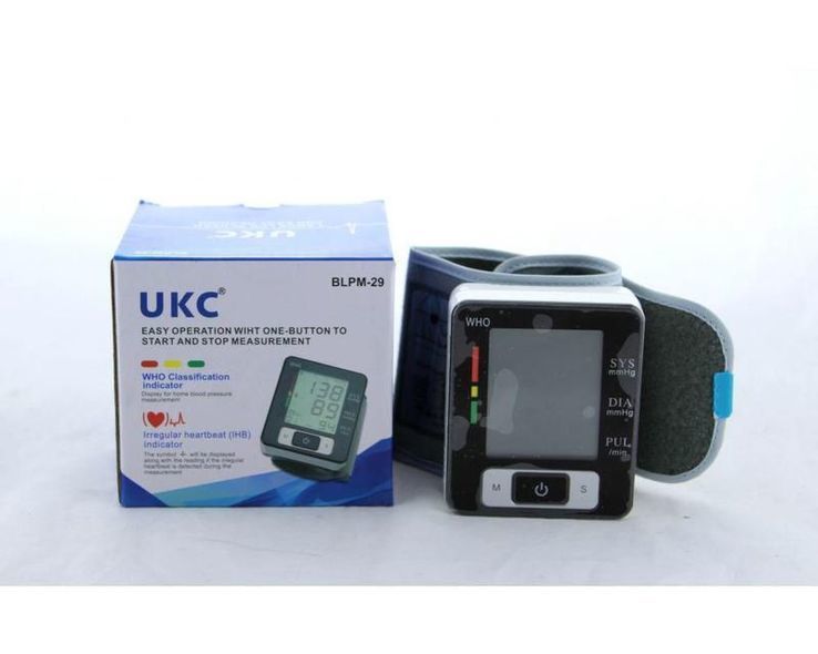 Автоматический тонометр для измерения давления и пульса на запястье UKC BLPM29