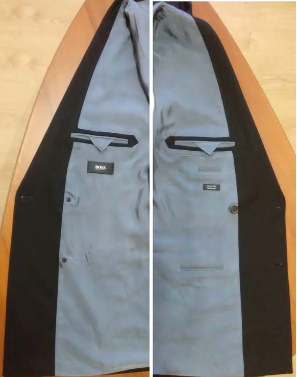 Пиджак двубортный HUGO BOSS (Германия) размер 56 (100% шерсть) + бонус, фото №8
