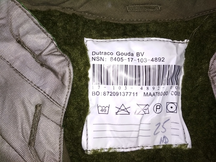 Камуфляж парка (куртка) DPM армии Нидерландов. 2 подстёжки: зимняя+Gore-Tex. №25 8000-0005, фото №10