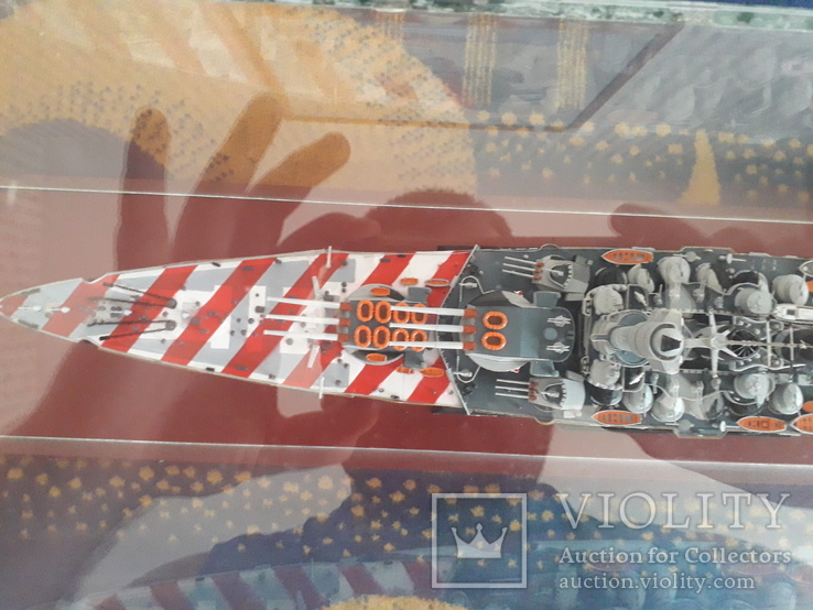 Линкор Рома в масштабе 1:350 + стеклянный футляр, фото №8