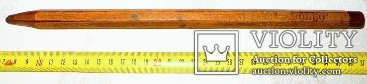 Карандаш johann faber "apollo".30 см длина.1.5 см толщина.19век, фото №2