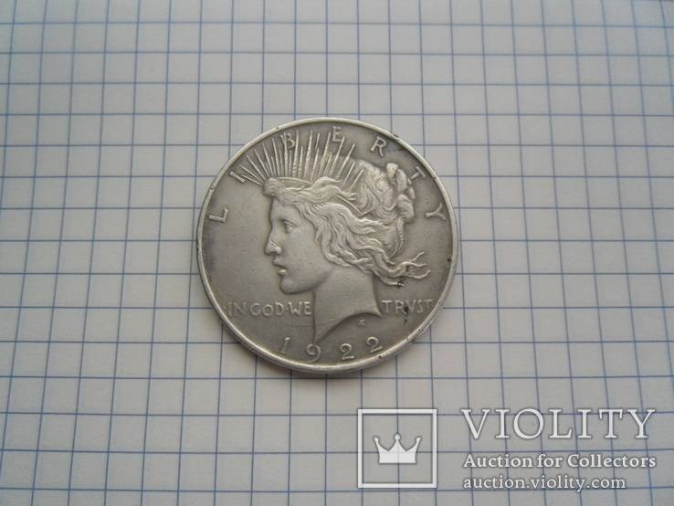 США 1 доллар 1922 серебро