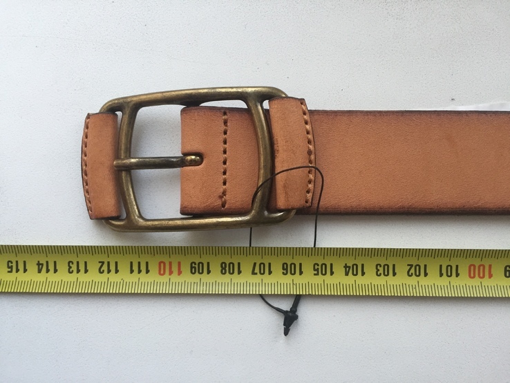 Новый кожаный ремень Zara 110cm., фото №11