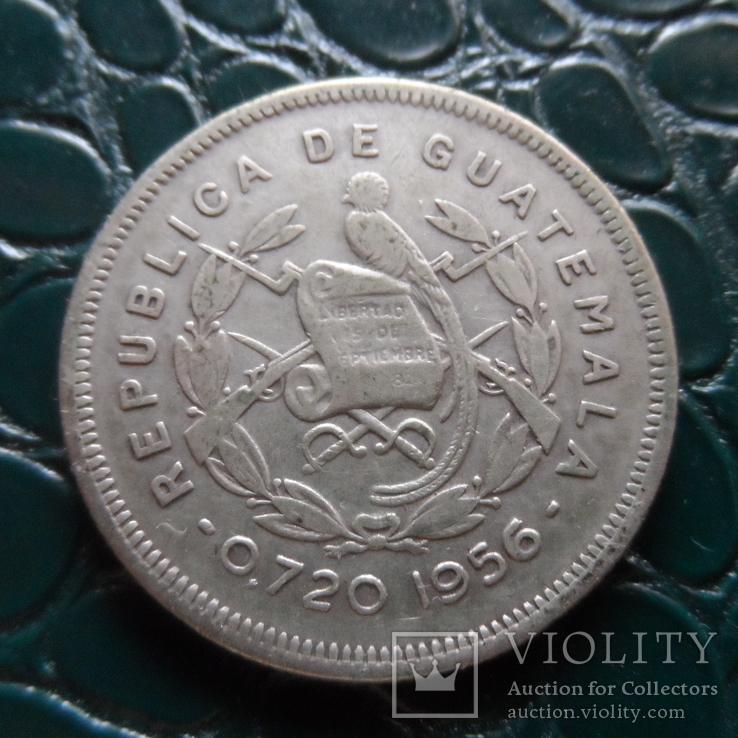 25 сентаво 1956  Гватемала   (Э.1.2)~, фото №4
