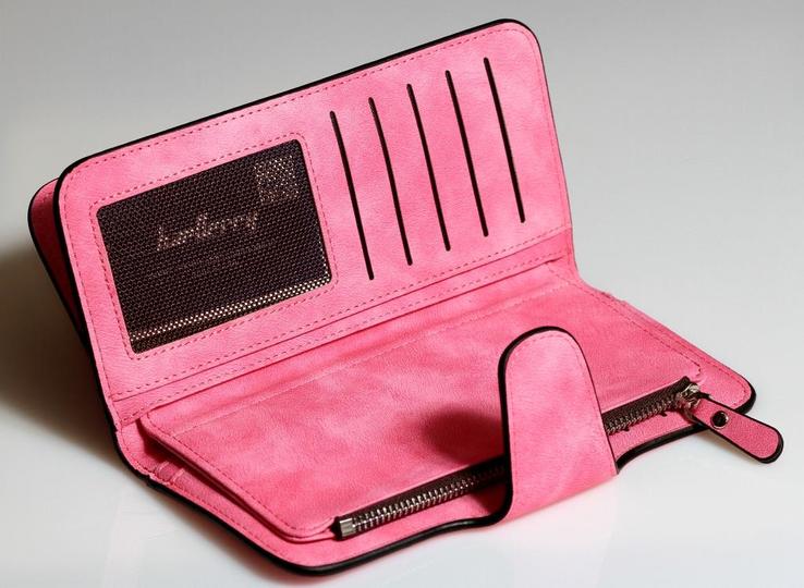Клатч кошелек Balleri, ярко розовый, фото №6