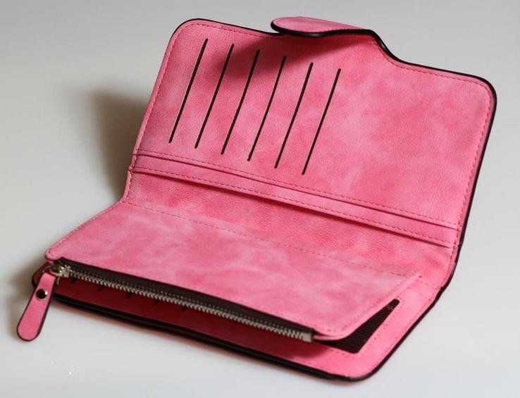 Клатч кошелек Balleri, ярко розовый, фото №7