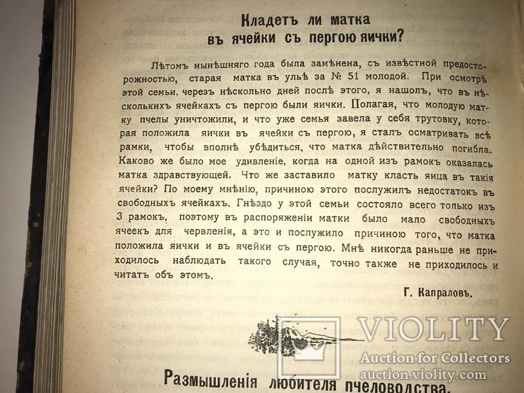 1907 Пчёлы Пчеловодная Жизнь Годовой Комплект, фото №3