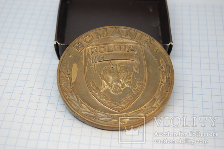 Медаль Румыния Полиция. Romania politia inspectoratul general medal, фото №5