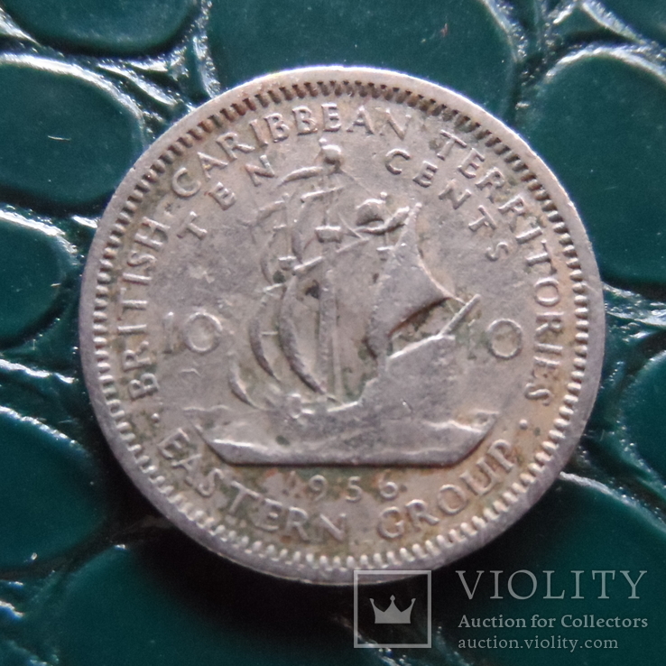 10 центов 1956  Карибы     (Э.2.7)~, фото №2