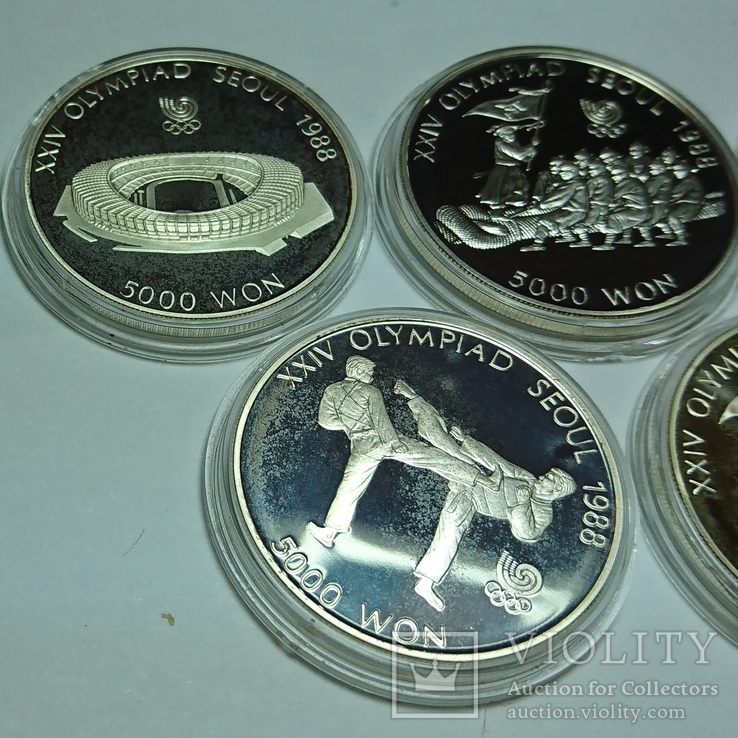 5 монет Сеул 1988, фото №3