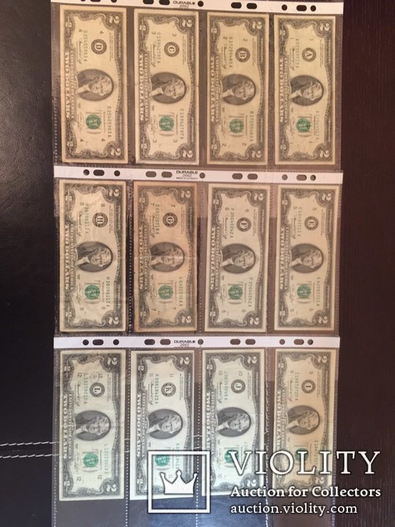 Набор 2$ США с 1928,1953,1963,1976,1995,2003,2003 а,2009, по 2013 гг., фото №8