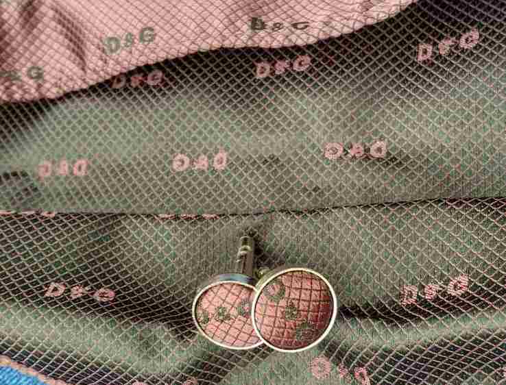  Dolce &amp; Gabbana spinki do mankietów, kieszeni chusteczkę., numer zdjęcia 7