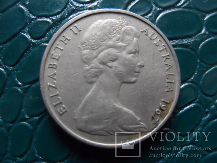 20 центов 1967 Австралия   (Э.4.1)~, фото №2