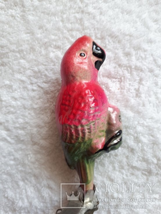 Елочная игрушка попугай из айболита, фото №2