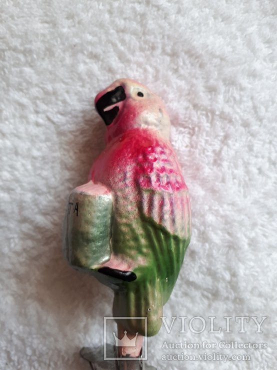 Елочная игрушка попугай из айболита, фото №4