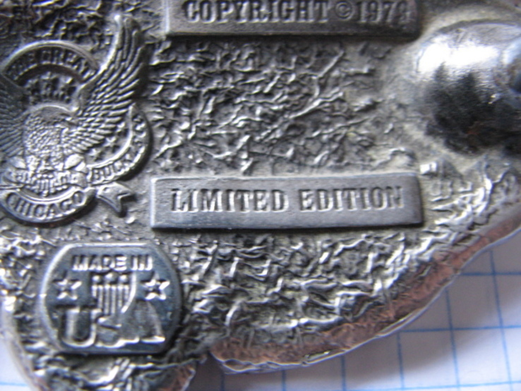 Пряжка The Great American Chicago Buckle. Limited Edition 1979 №228, фото №10