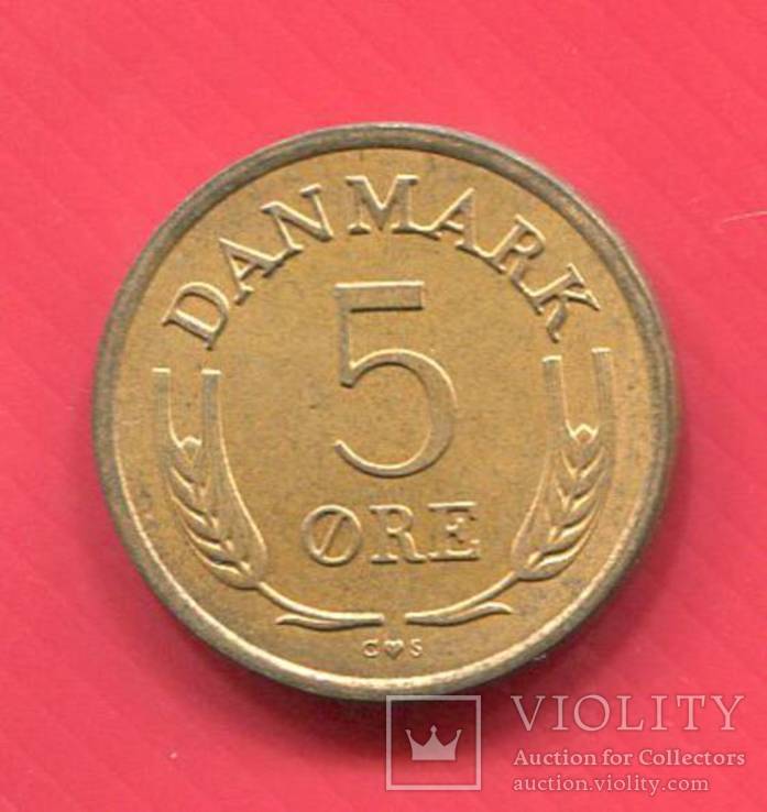 Дания 5 эре 1964, фото №2