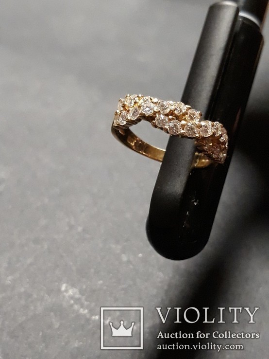 Женское кольцо с бриллиантами, фото №10