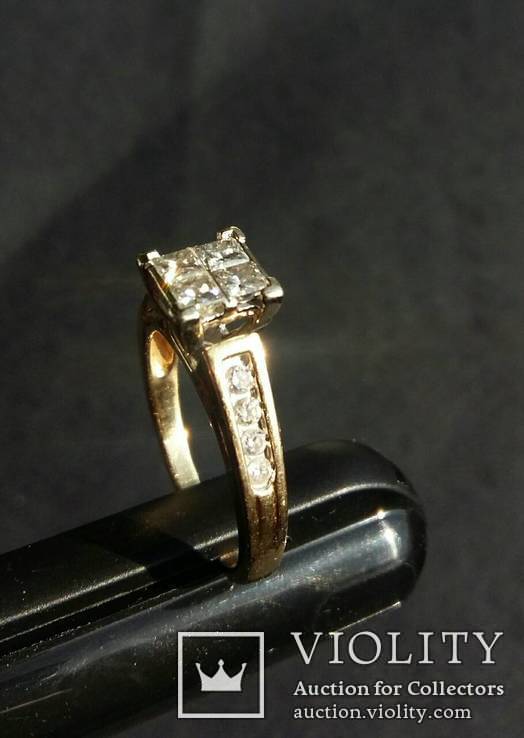 Женское кольцо с бриллиантами, фото №12