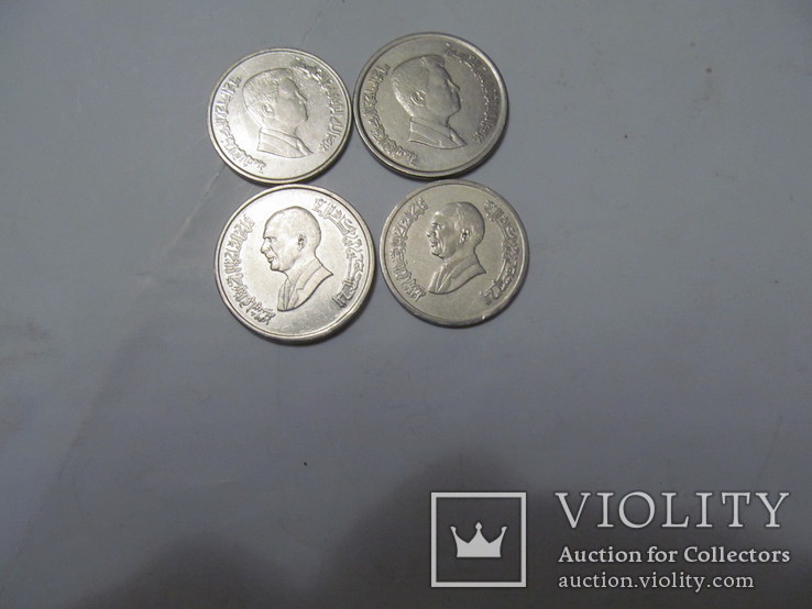 4 монети Йорданії, фото №2