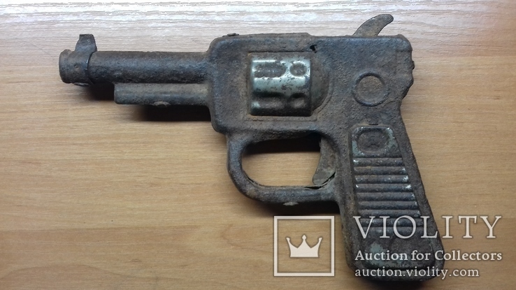 Пистолет игрушка метал под реставрацию, фото №2